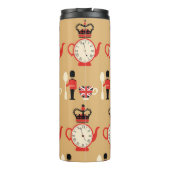 ヴィンテージ紅茶:シームレスなパターン。 タンブラー (裏面)