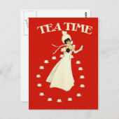 ヴィンテージ紅茶 ポストカード (正面/裏面)