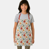 ヴィンテージ紅葉とどんぐりのパターン エプロン (インサイチュ)