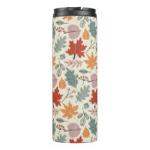 ヴィンテージ紅葉とどんぐりのパターン タンブラー (裏面)