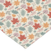 ヴィンテージ紅葉とどんぐりのパターン テーブルクロス (アングル)