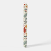 ヴィンテージ紅葉とどんぐりのパターン iPhone 15ケース (右側面)