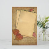 ヴィンテージ紅葉ひな形 便箋 (スタンド正面)