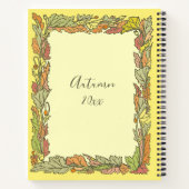 ヴィンテージ紅葉アートジャーナルとユーザー名 ノートブック (裏面)