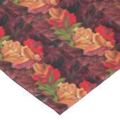 ヴィンテージ紅葉緑金ゴールド茶色(赤) テーブルクロス (アングル)