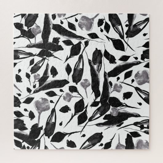 ヴィンテージ紅葉、シームレスなバックグラウンド。 ジグソーパズル (縦)