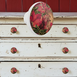 ヴィンテージ紅葉 セラミックノブ