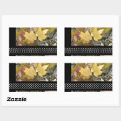 ヴィンテージ紅葉 長方形シール (シート)