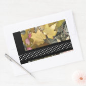 ヴィンテージ紅葉 長方形シール (封筒)