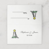 ヴィンテージ紋章中世の城紋章 プレイスカード (外部開封)