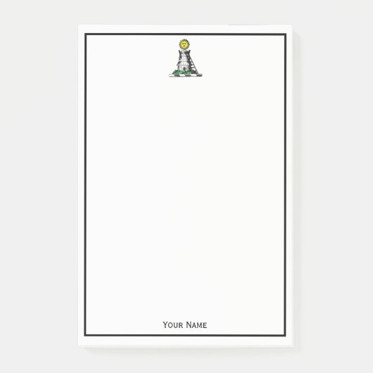 ヴィンテージ紋章中世の城紋章 ポストイット (正面)