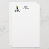 ヴィンテージ紋章中世の城紋章 便箋 (正面/裏面)