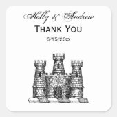 ヴィンテージ紋章紋章の紋章 スクエアシール (正面)