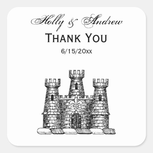 ヴィンテージ紋章紋章の紋章 スクエアシール (正面)