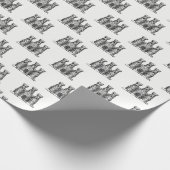 ヴィンテージ紋章紋章の紋章 ラッピングペーパー (角)