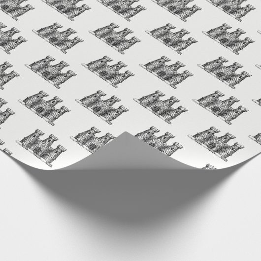 ヴィンテージ紋章紋章の紋章 ラッピングペーパー (角)