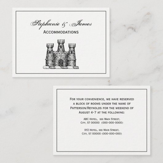 ヴィンテージ紋章紋章の紋章 名刺 (正面/裏面)