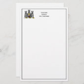 ヴィンテージ紋章紋章コートオブアームズCrest C 便箋 (正面/裏面)