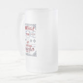 ヴィンテージ純品質熟成誕生日 フロストグラスビールジョッキ (正面左)