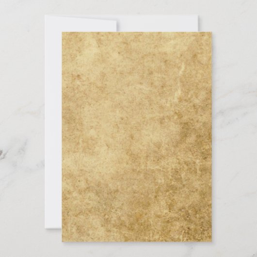 ヴィンテージ紙つる植物素朴結婚タイポグラフィ 招待状 (裏面)