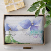 ヴィンテージ紙と緑の蝶の切り離 薄葉紙 (ギフト)