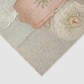 ヴィンテージ紙と花の切り離しティッシュペーパー 薄葉紙 (詳細)