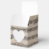 ヴィンテージ紙のウェディング楽譜 フェイバーボックス (オープン)