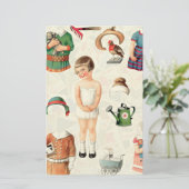 ヴィンテージ紙ひな形 便箋 (スタンド正面)