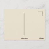 ヴィンテージ紙を届ける新年 ポストカード (裏面)