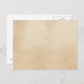 ヴィンテージ紙アンティークパーチメントテンプレート空白の ポストカード (正面/裏面)
