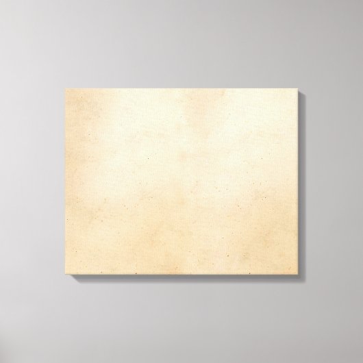 ヴィンテージ紙アンティークパーチメント空白のテンプレート キャンバスプリント (正面)