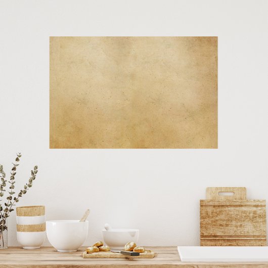 ヴィンテージ紙アンティーク金ゴールド処理の背景 ポスター (キッチン)