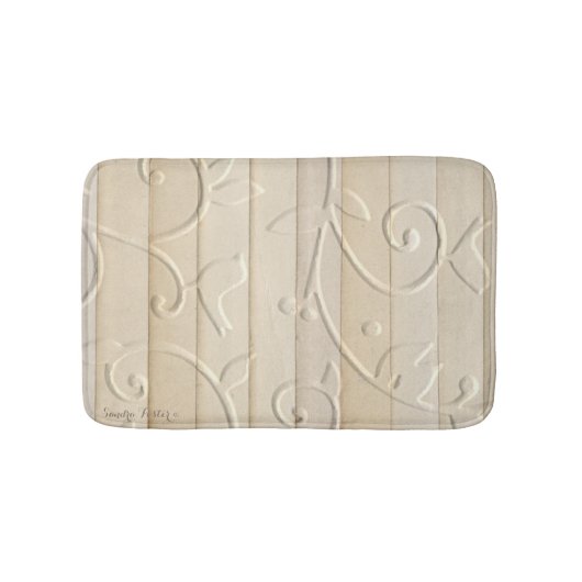 ヴィンテージ紙ストリップエンボス バスマット (正面)