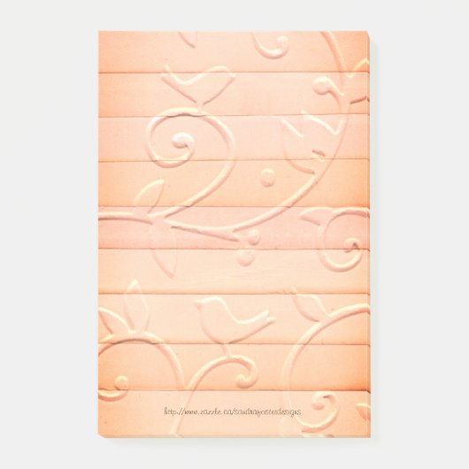 ヴィンテージ紙ストリップデザイン – ポストイットノートパッド ポストイット (正面)