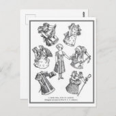 ヴィンテージ紙ハガキ ポストカード (正面/裏面)