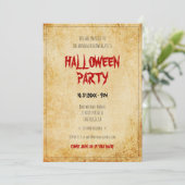 ヴィンテージ紙ハローウィンパーティ 招待状 (スタンド正面)