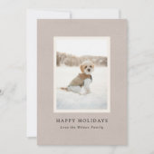 ヴィンテージ紙ペット肖像写真 シーズンカード (正面)