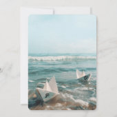 ヴィンテージ紙ボーツオンシー結婚式招待状 招待状 (裏面)