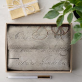 ヴィンテージ紙ポピー鍵バタフライギアドラゴンフライ 薄葉紙 (ギフト)