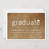 ヴィンテージ紙ミニマル院写真卒業 案内状 (正面)