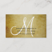 ヴィンテージ紙モノグラムママ通話カード コーリングカード (裏面)