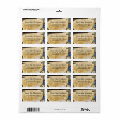 ヴィンテージ紙ワールドトラベル住所 シール (フルシート)