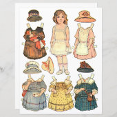 ヴィンテージ紙人形 (正面/裏面)