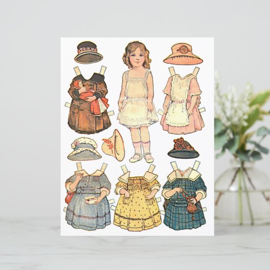 ヴィンテージ紙人形 (スタンド正面)