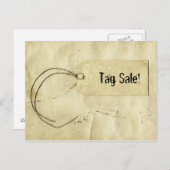 ヴィンテージ紙価格タグ ポストカード (正面/裏面)