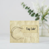 ヴィンテージ紙価格ラベル ポストカード (スタンド正面)