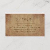 ヴィンテージ紙効果 名刺 (裏面)