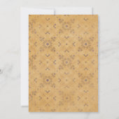 ヴィンテージ紙工作結婚式 招待状 (裏面)