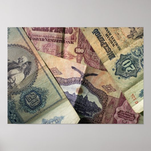 ヴィンテージ紙幣 ポスター (正面)