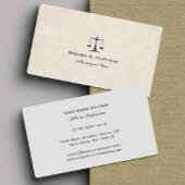 ヴィンテージ紙弁護士ジャスティススケール 名刺